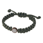 Preview: Ernstes Design, Herrenschmuck, Makramee Armband, Silk Wood, Edelstahl, A702